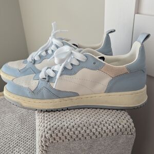 Steve Madden Everlie Light Blue and White Sneakers